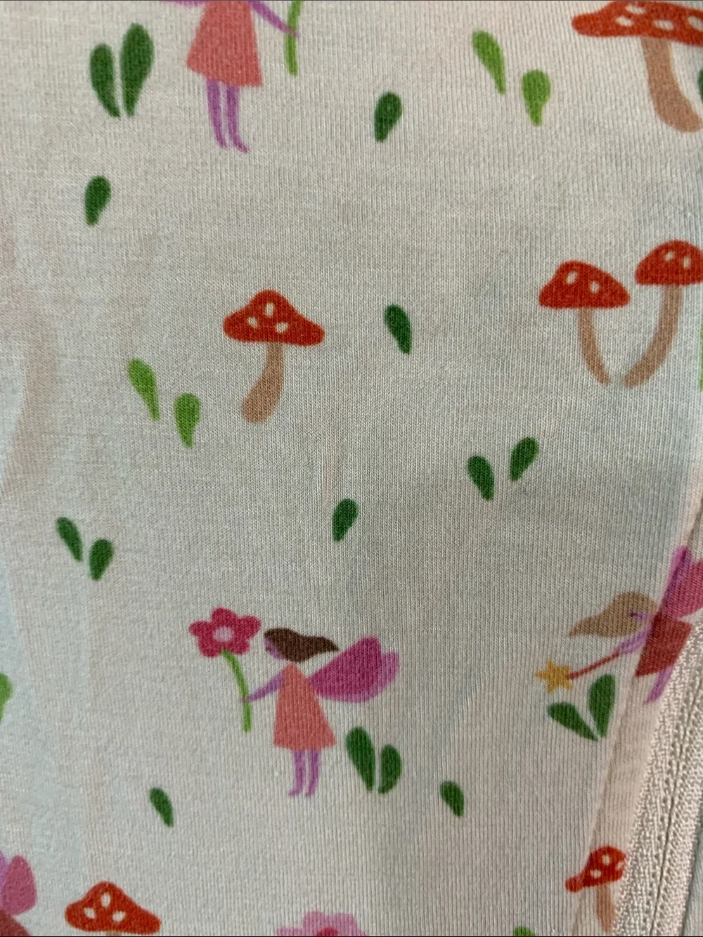 WildBird -Cream Floral & Mushroom Footed One-Piece-0-3M